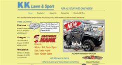 Desktop Screenshot of kklawnsport.com