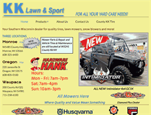 Tablet Screenshot of kklawnsport.com